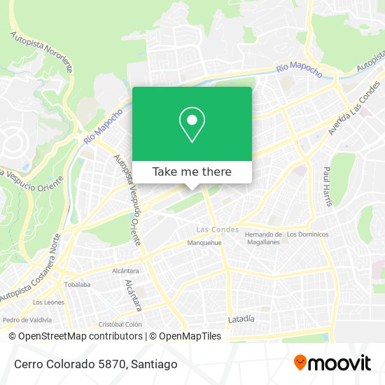Cerro Colorado 5870 map