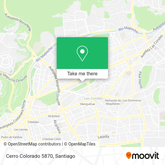 Cerro Colorado 5870 map