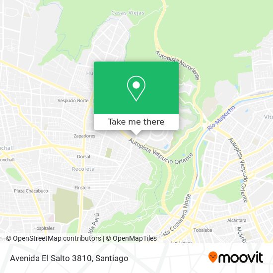 Avenida El Salto 3810 map