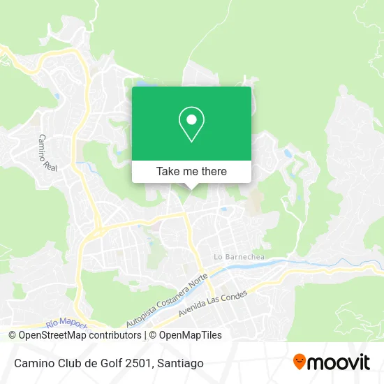 Mapa de Camino Club de Golf 2501