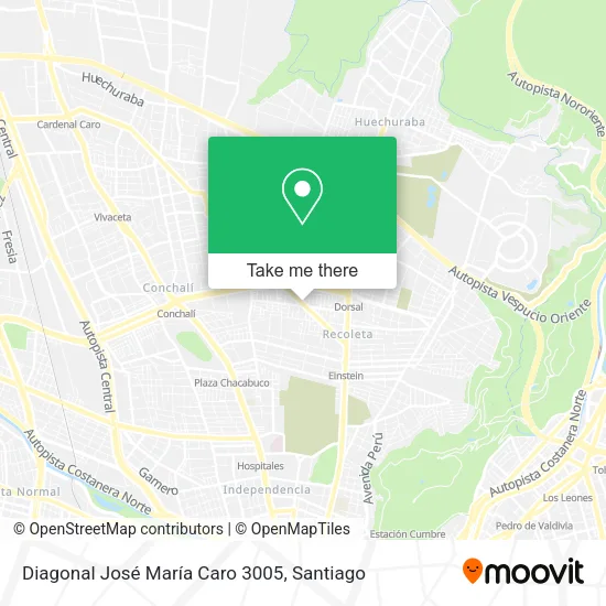 Diagonal José María Caro 3005 map