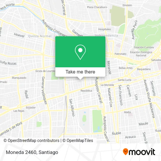 Moneda 2460 map
