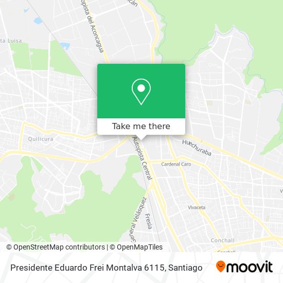 Presidente Eduardo Frei Montalva 6115 map