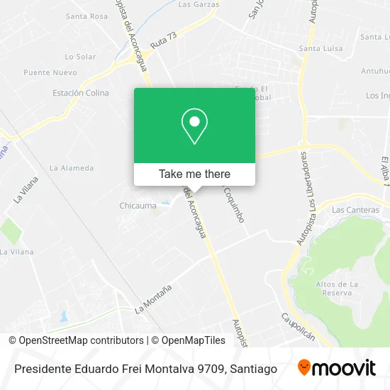 Presidente Eduardo Frei Montalva 9709 map