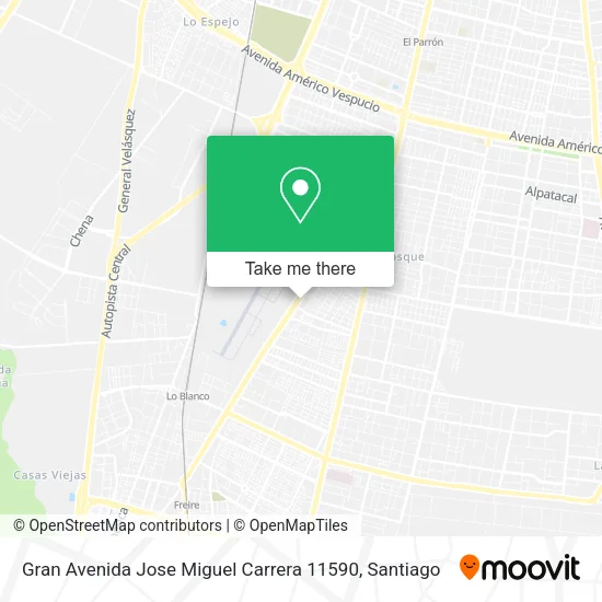 Gran Avenida Jose Miguel Carrera 11590 map