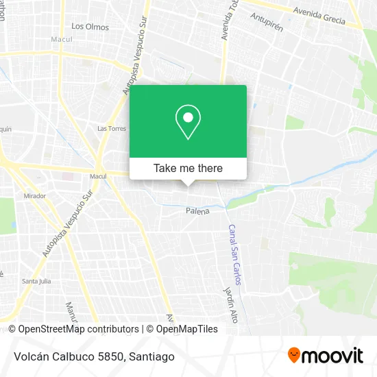 Volcán Calbuco 5850 map
