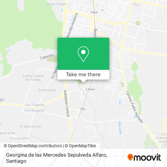 Georgina de las Mercedes Sepulveda Alfaro map