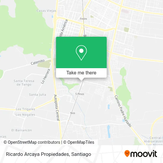 Ricardo Arcaya Propiedades map