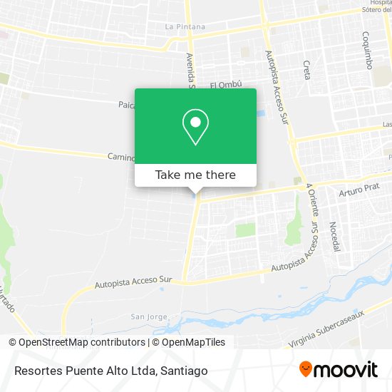 Resortes Puente Alto Ltda map