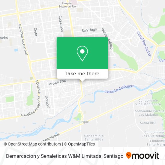Demarcacion y Senaleticas W&M Limitada map