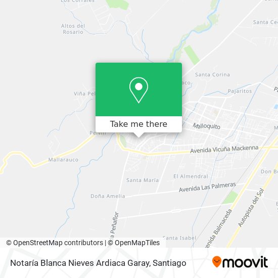 Mapa de Notaría Blanca Nieves Ardiaca Garay