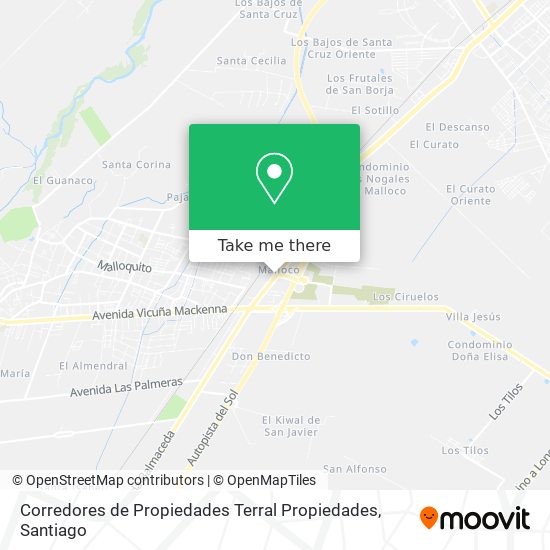 Corredores de Propiedades Terral Propiedades map