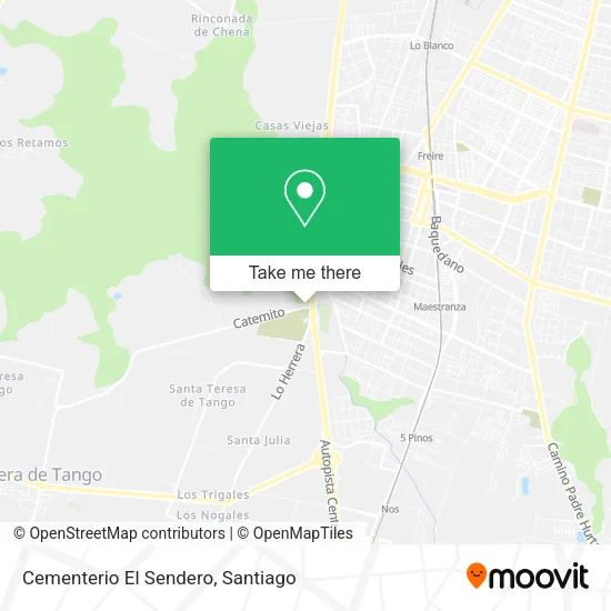 Cementerio El Sendero map