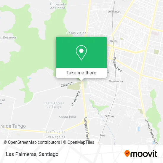 Las Palmeras map