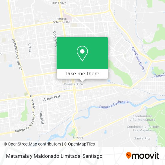 Matamala y Maldonado Limitada map