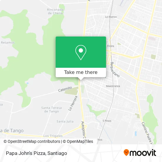 Papa John's Pizza map