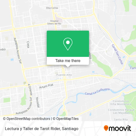 Lectura y Taller de Tarot Rider map