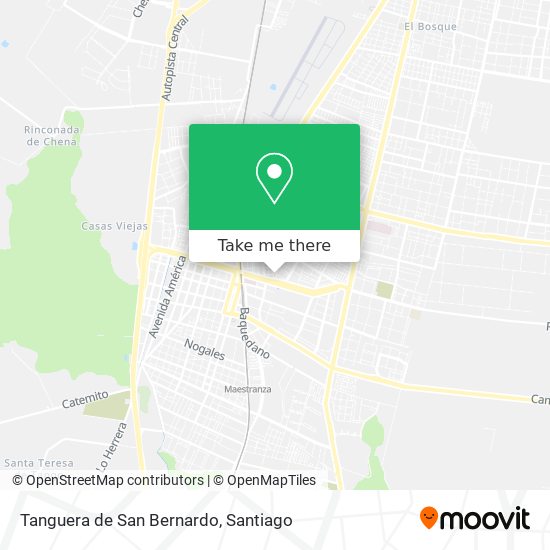 Tanguera de San Bernardo map