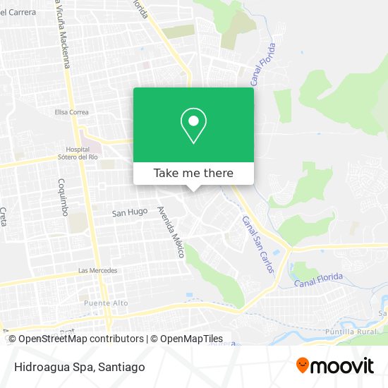 Hidroagua Spa map