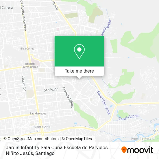 Jardín Infantil y Sala Cuna Escuela de Párvulos Niñito Jesús map