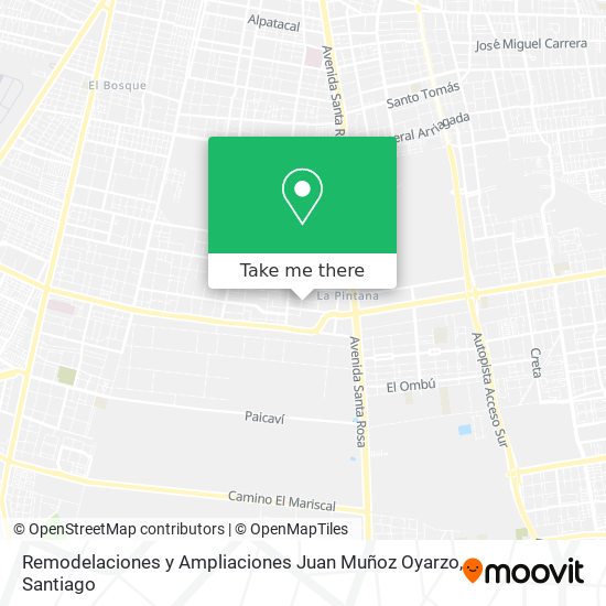 Remodelaciones y Ampliaciones Juan Muñoz Oyarzo map