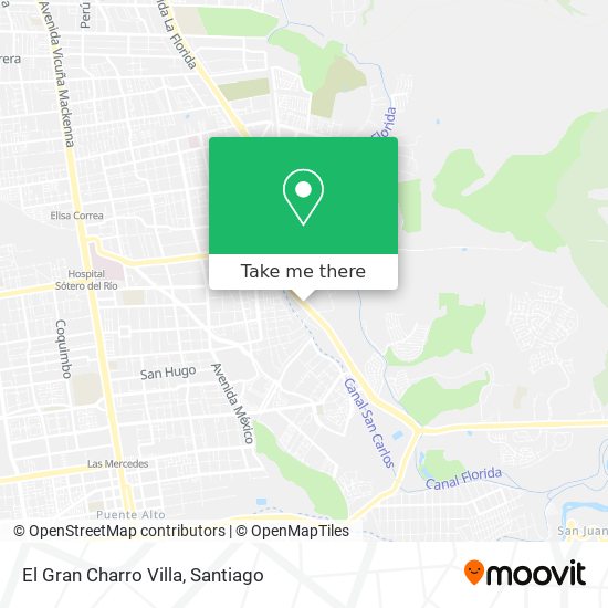El Gran Charro Villa map