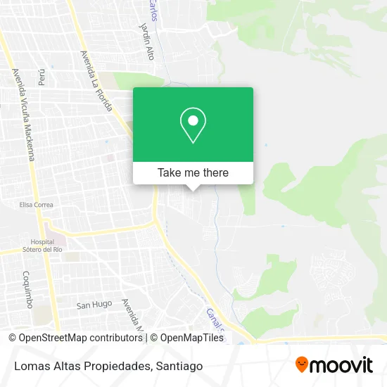 Lomas Altas Propiedades map