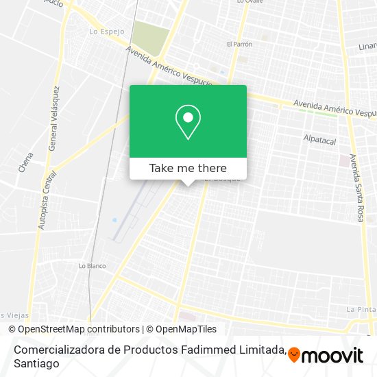 Comercializadora de Productos Fadimmed Limitada map