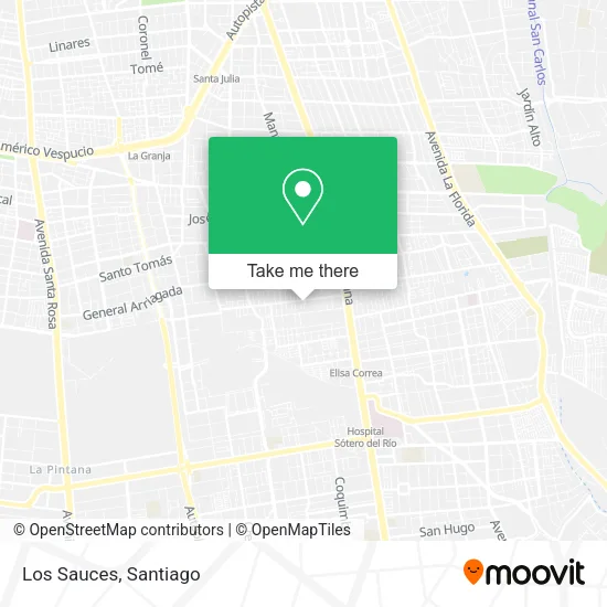Los Sauces map