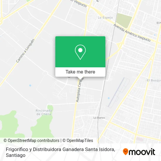 Frigorifico y Distribuidora Ganadera Santa Isidora map