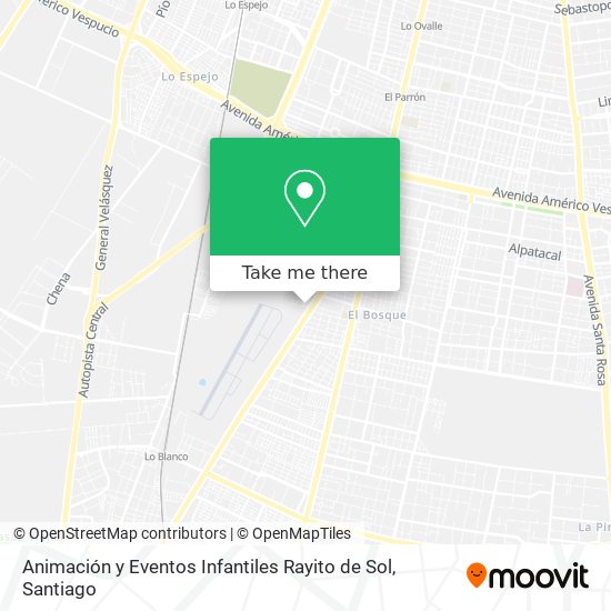 Animación y Eventos Infantiles Rayito de Sol map