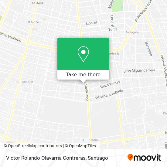 Victor Rolando Olavarria Contreras map