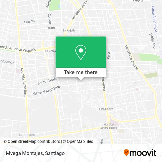 Mapa de Mvega Montajes