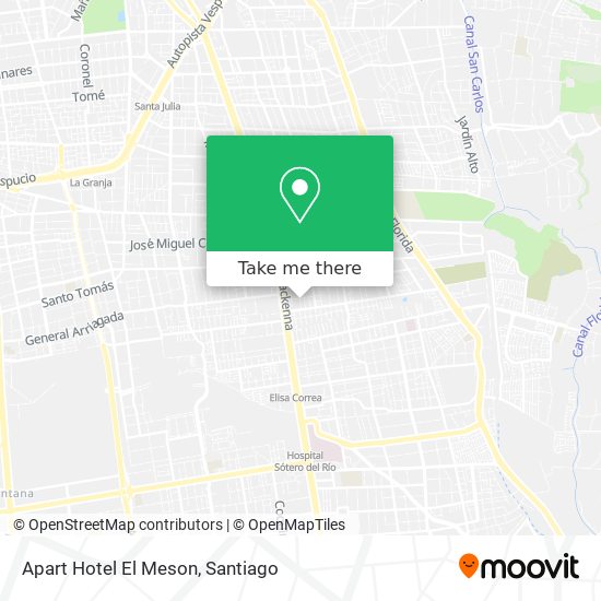 Mapa de Apart Hotel El Meson