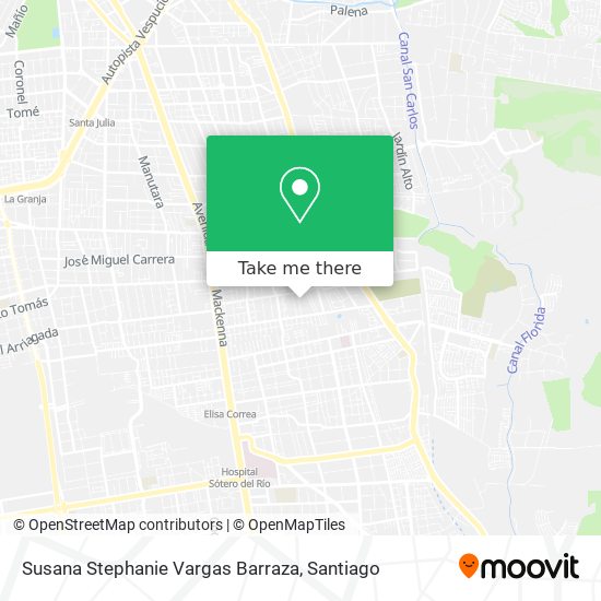 Susana Stephanie Vargas Barraza map