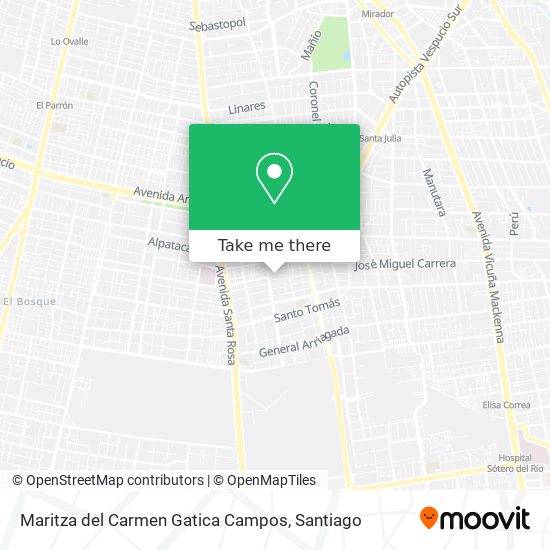 Maritza del Carmen Gatica Campos map