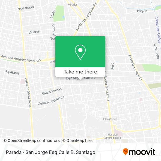 Parada - San Jorge Esq Calle B map