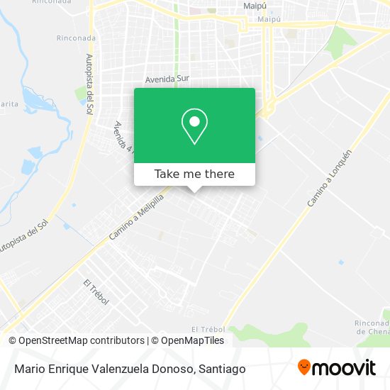Mario Enrique Valenzuela Donoso map