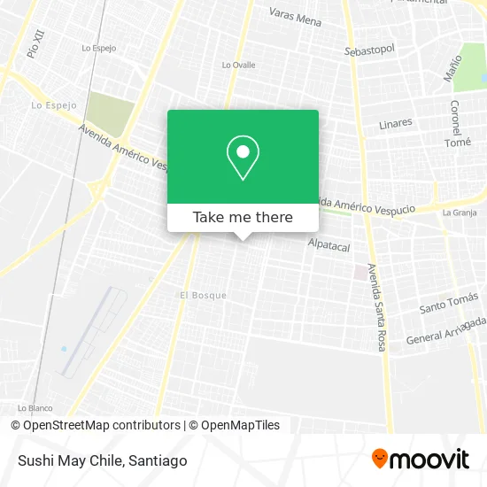 Sushi May Chile map