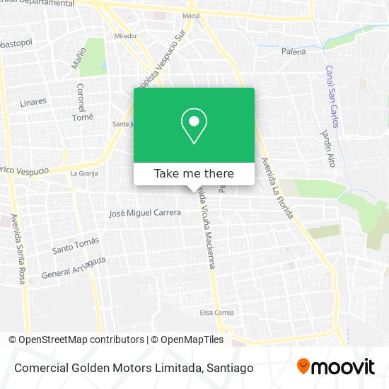 Comercial Golden Motors Limitada map