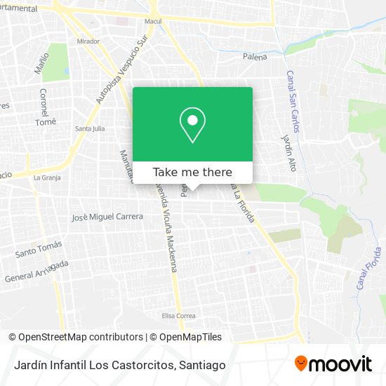 Jardín Infantil Los Castorcitos map