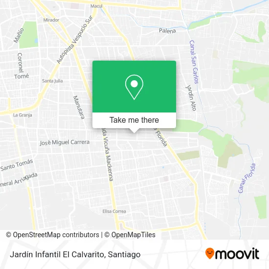 Jardín Infantil El Calvarito map