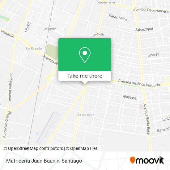 Mapa de Matricería Juan Baunin