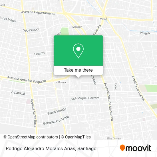 Rodrigo Alejandro Morales Arias map
