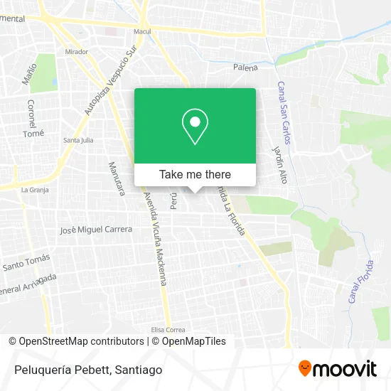Peluquería Pebett map