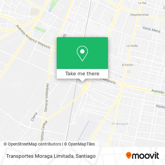 Transportes Moraga Limitada map