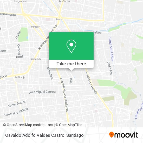 Mapa de Osvaldo Adolfo Valdes Castro