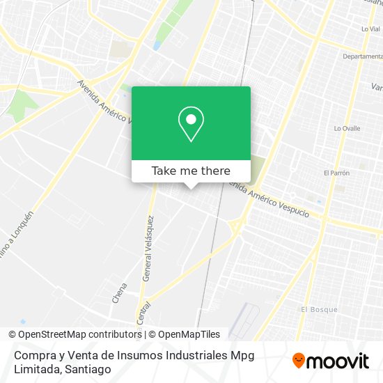 Mapa de Compra y Venta de Insumos Industriales Mpg Limitada