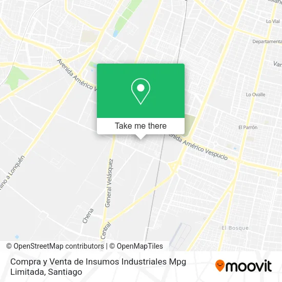Compra y Venta de Insumos Industriales Mpg Limitada map