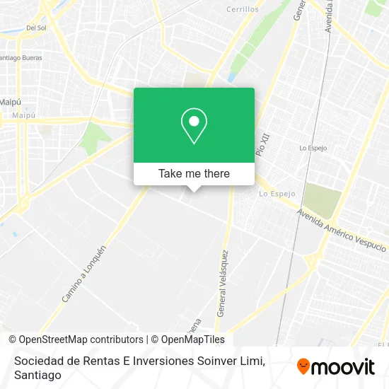Sociedad de Rentas E Inversiones Soinver Limi map